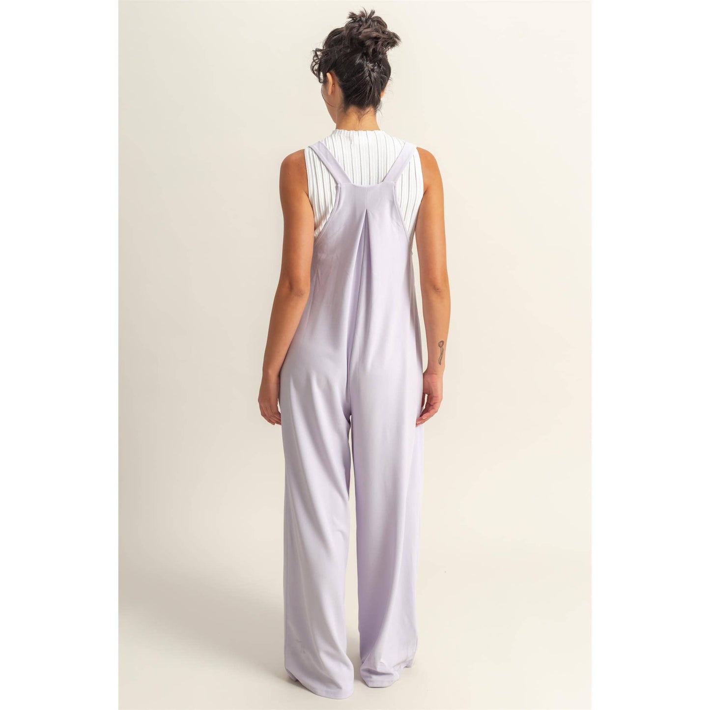 Waffle Pleated Pocket Jumpsuit