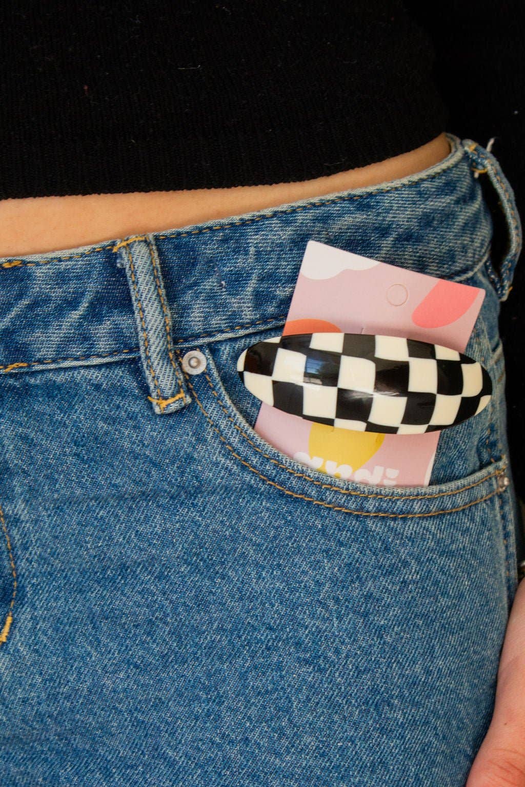 Chess Board Barrette
