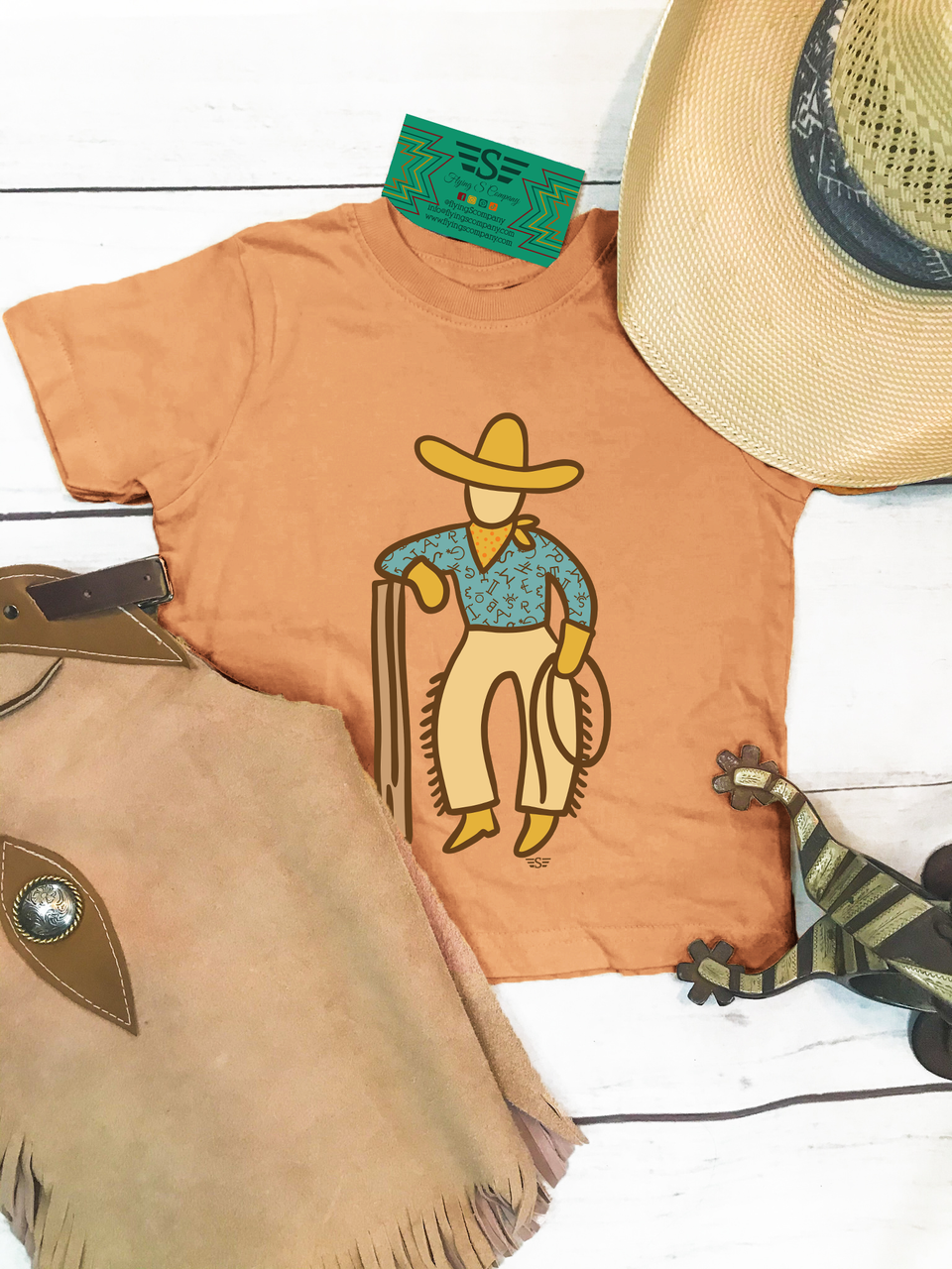Kids Ranch Break Cowboy Tee: 3T