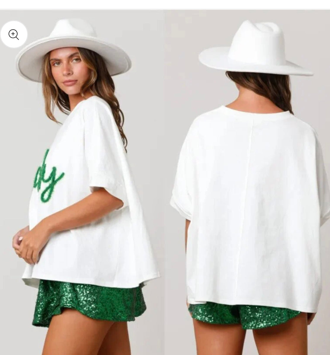 Lucky Embroidery Top