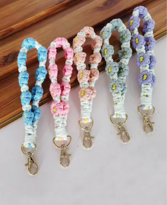 Daisy Keychain Wristlet