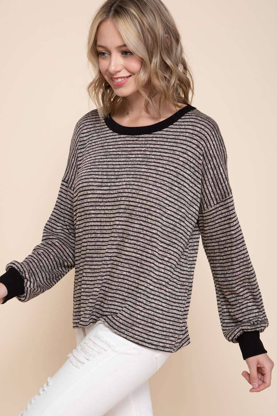 Marble Knit Top