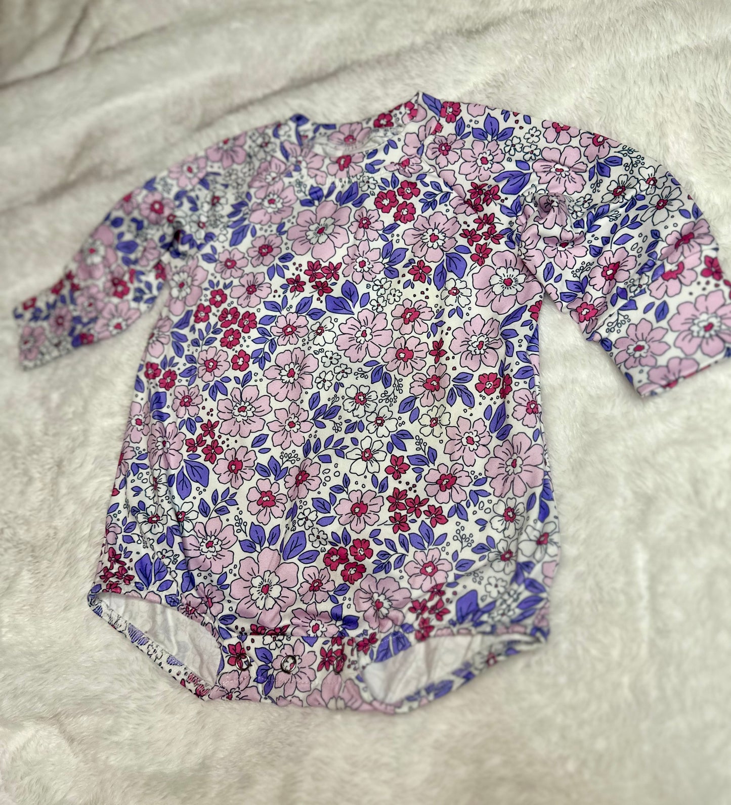 Violet Bubble Romper