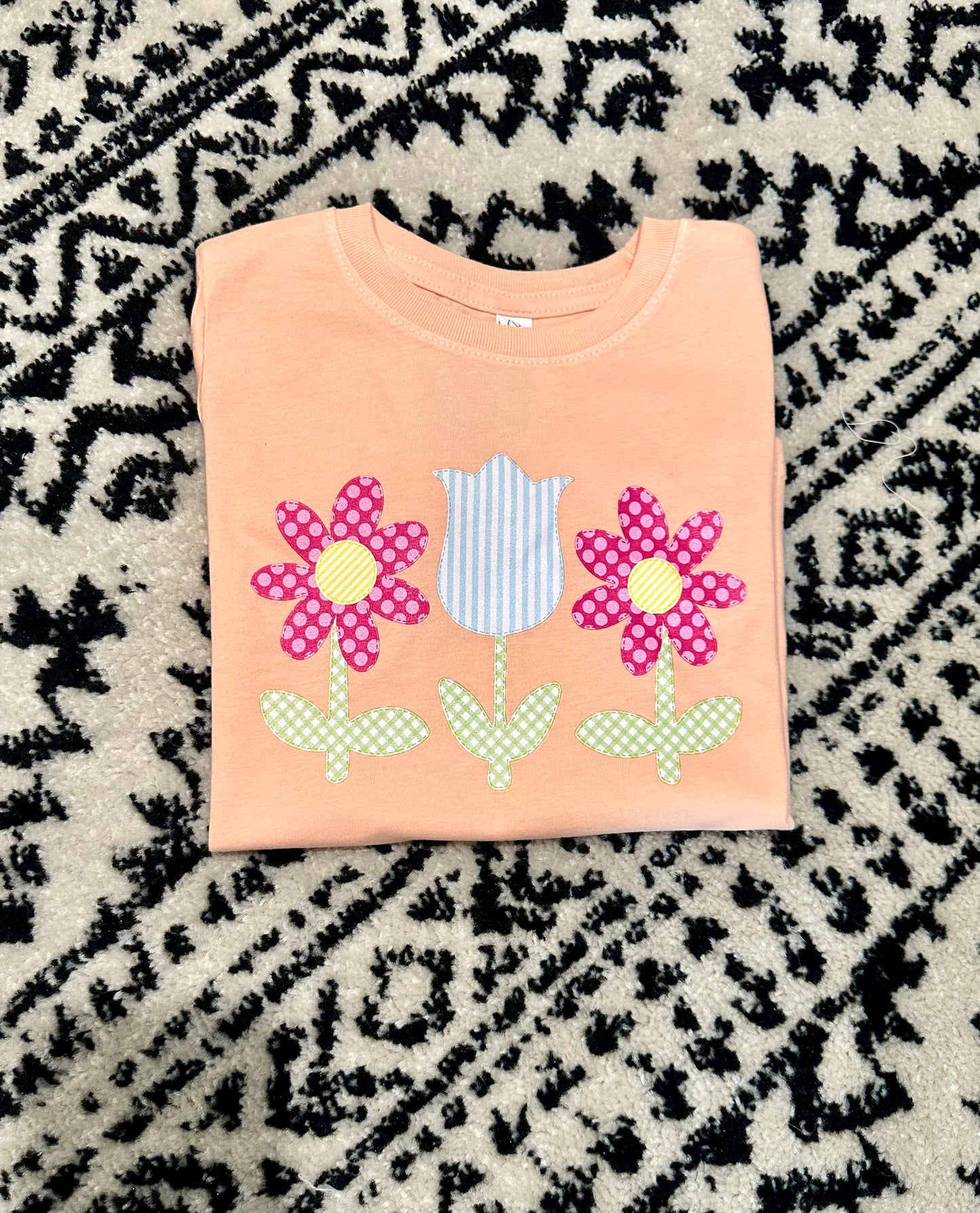 Appliqué Flower Tee