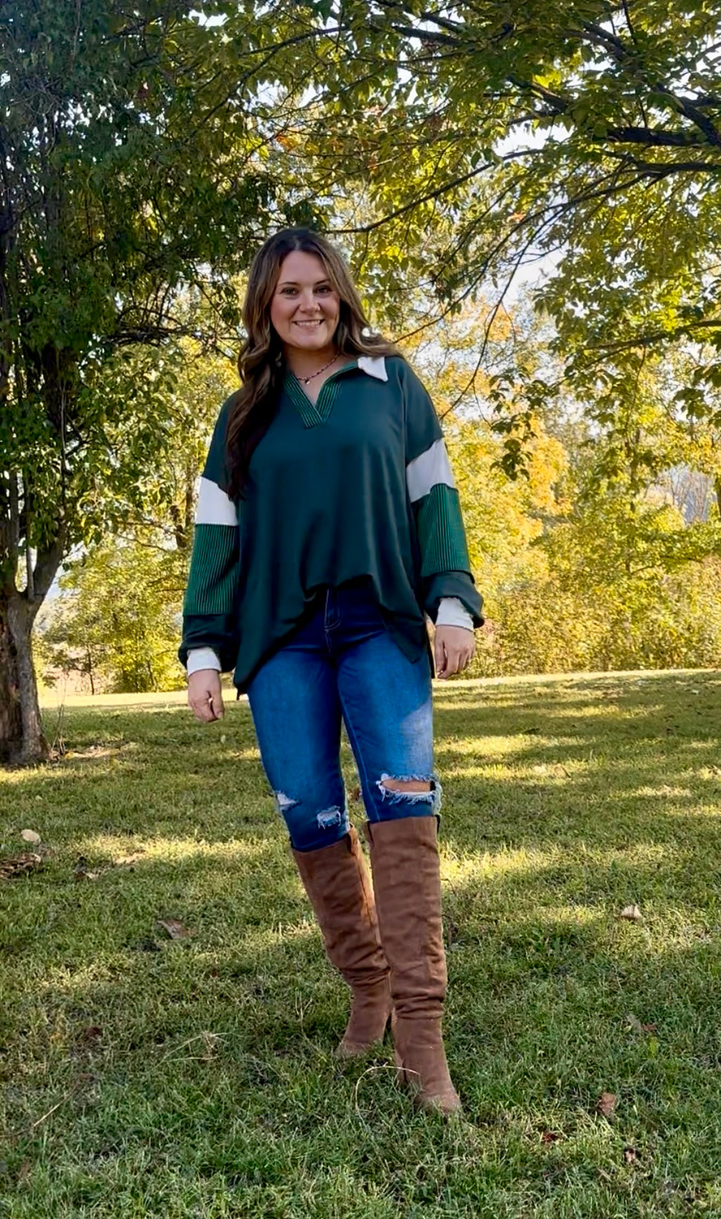 Hunter Green Top