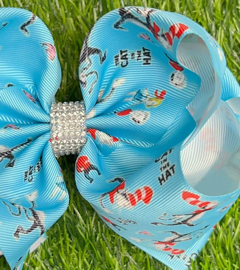 Dr. Seuss 6in Clip Bow