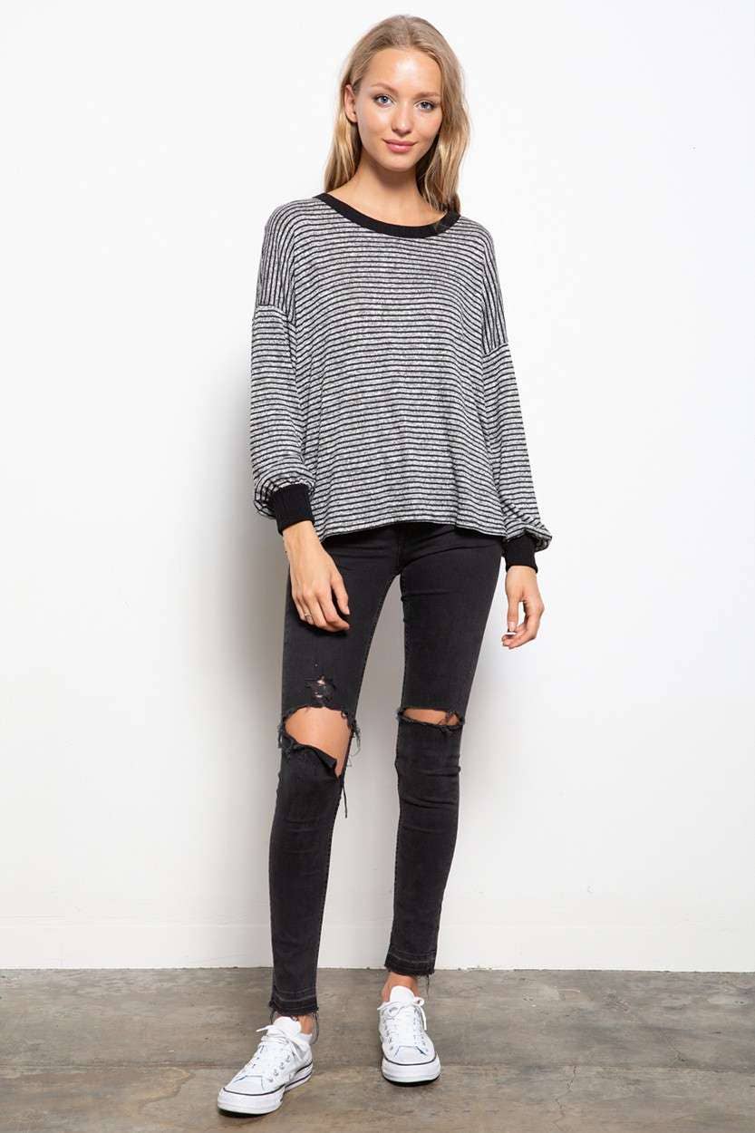 Marble Knit Top