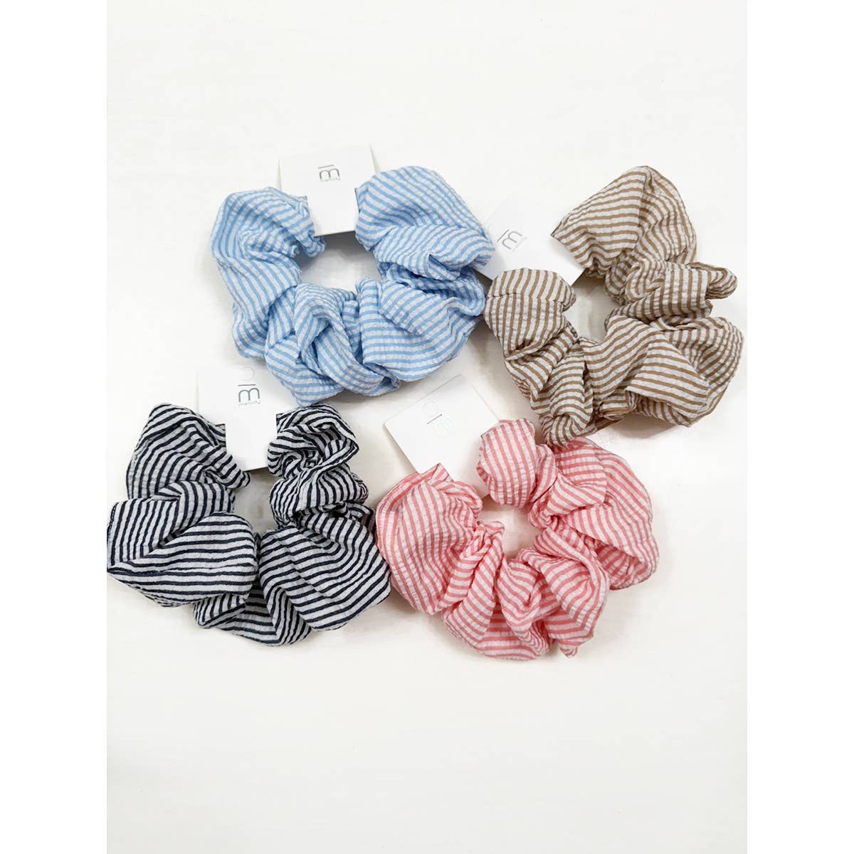 Stripe Pattern Large Scrunchie