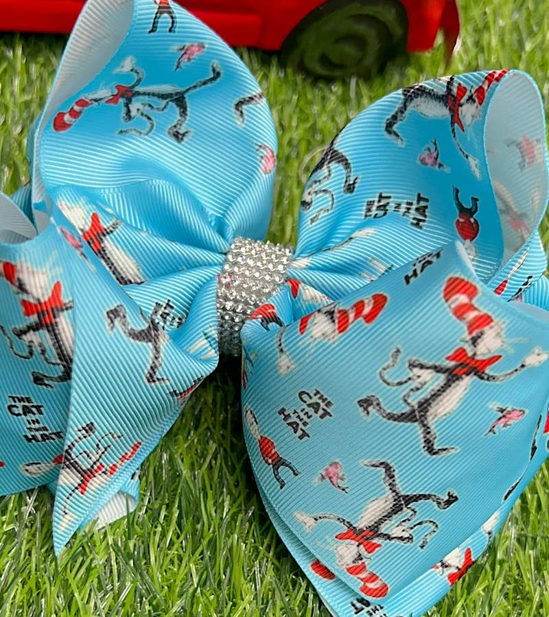 Dr. Seuss 6in Clip Bow