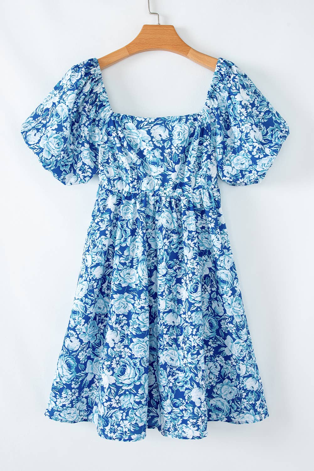 Floral Puff Babydoll Dress