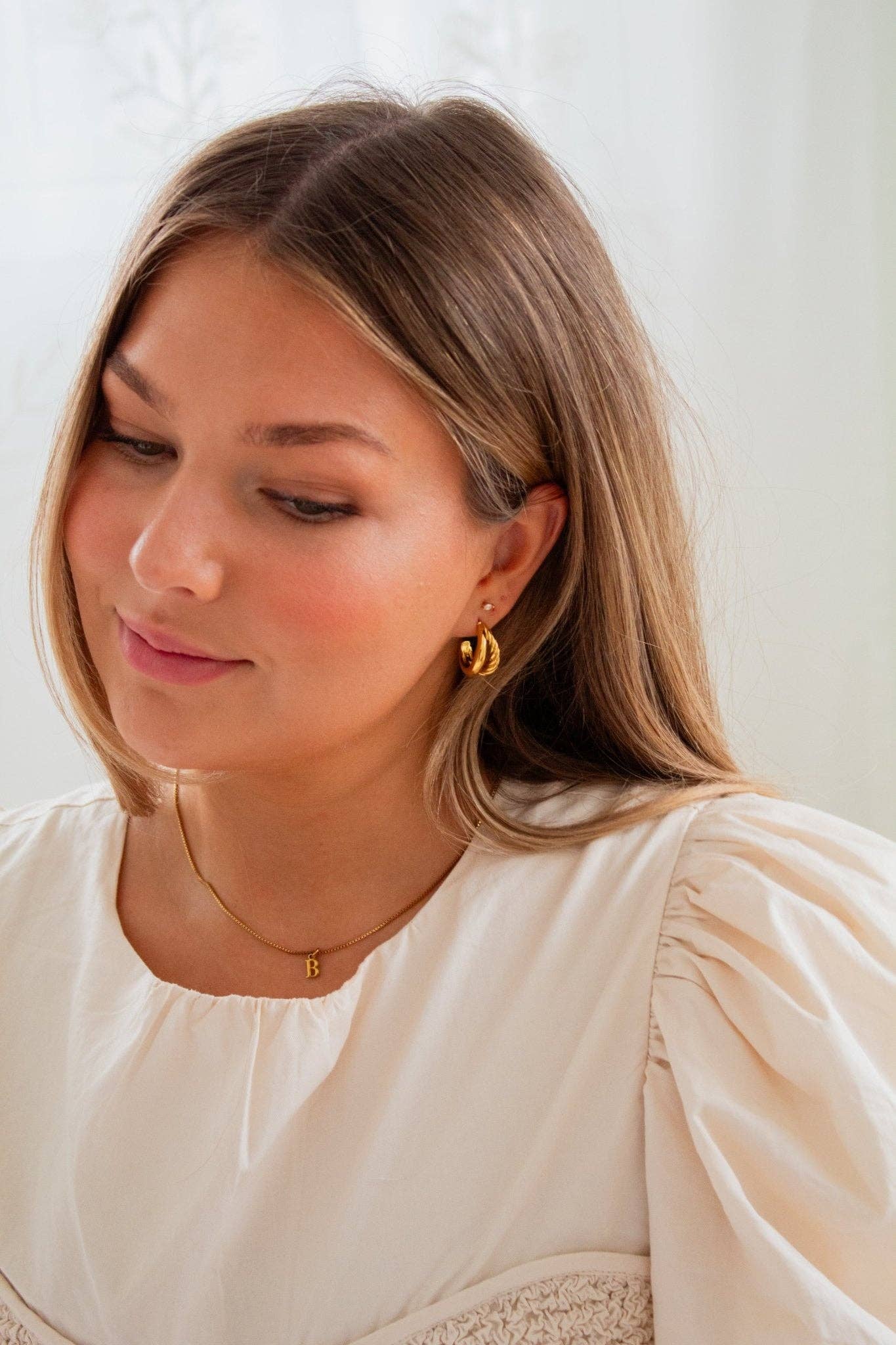 Split Spiral Half Hoops