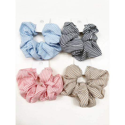 Stripe Pattern Large Scrunchie