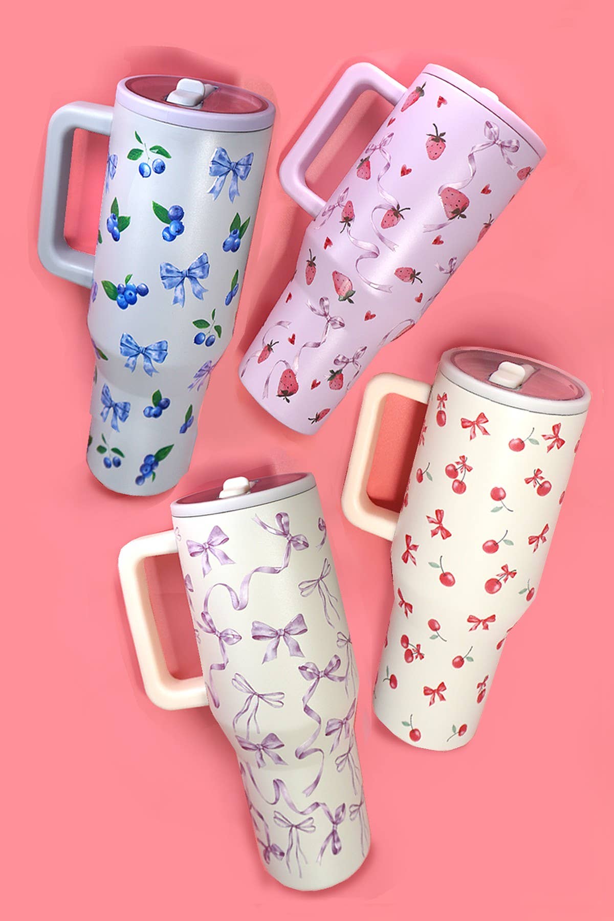 BOW FUCHSIA tumbler