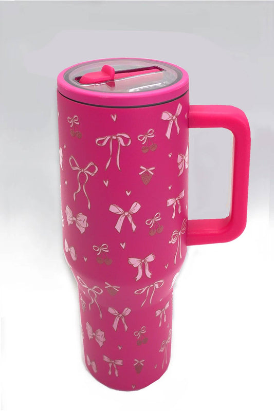 BOW FUCHSIA tumbler