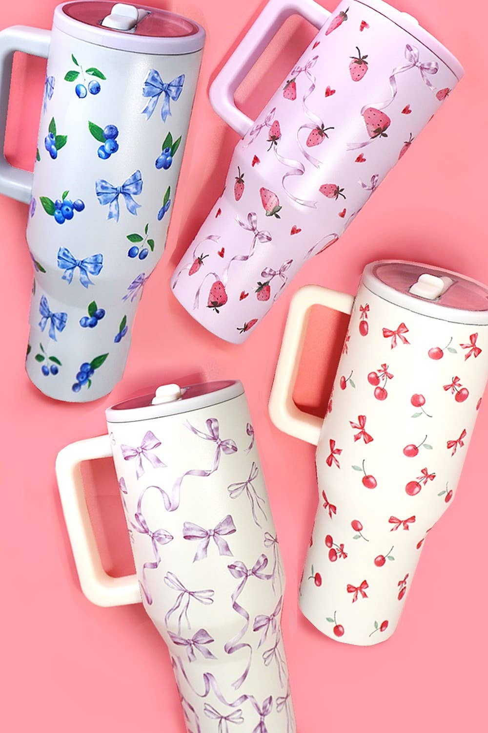 BOW FUCHSIA tumbler