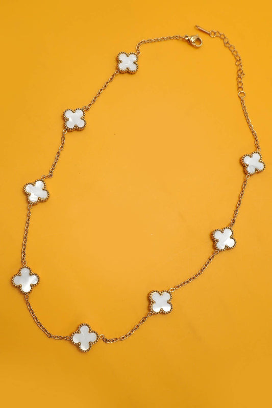 CLOVER NECKLACE |  White