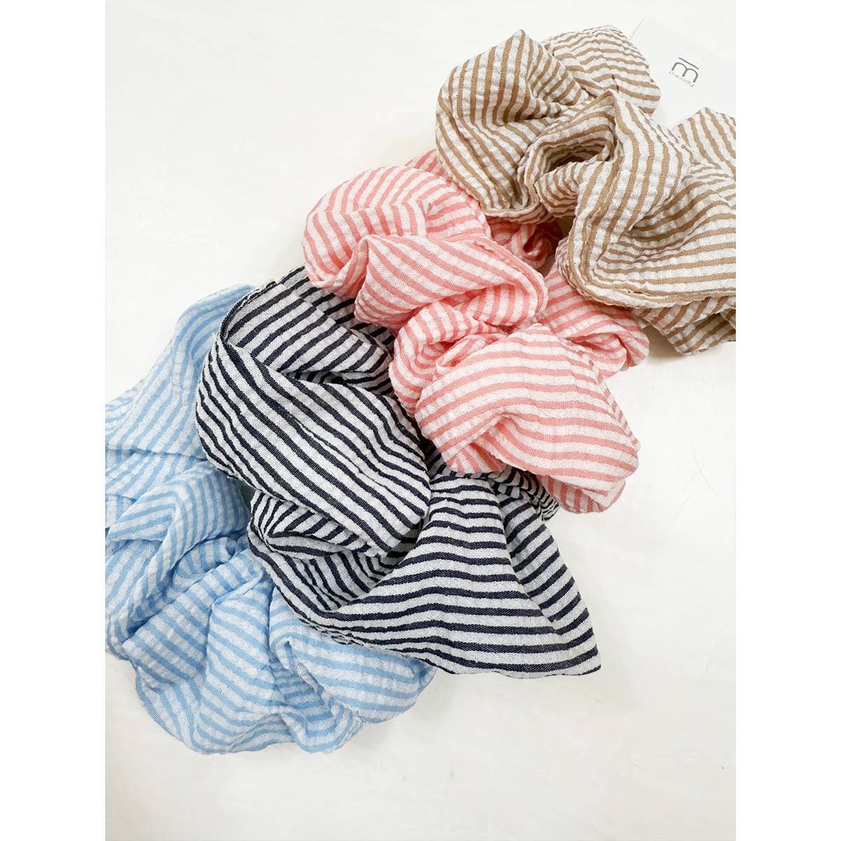 Stripe Pattern Large Scrunchie