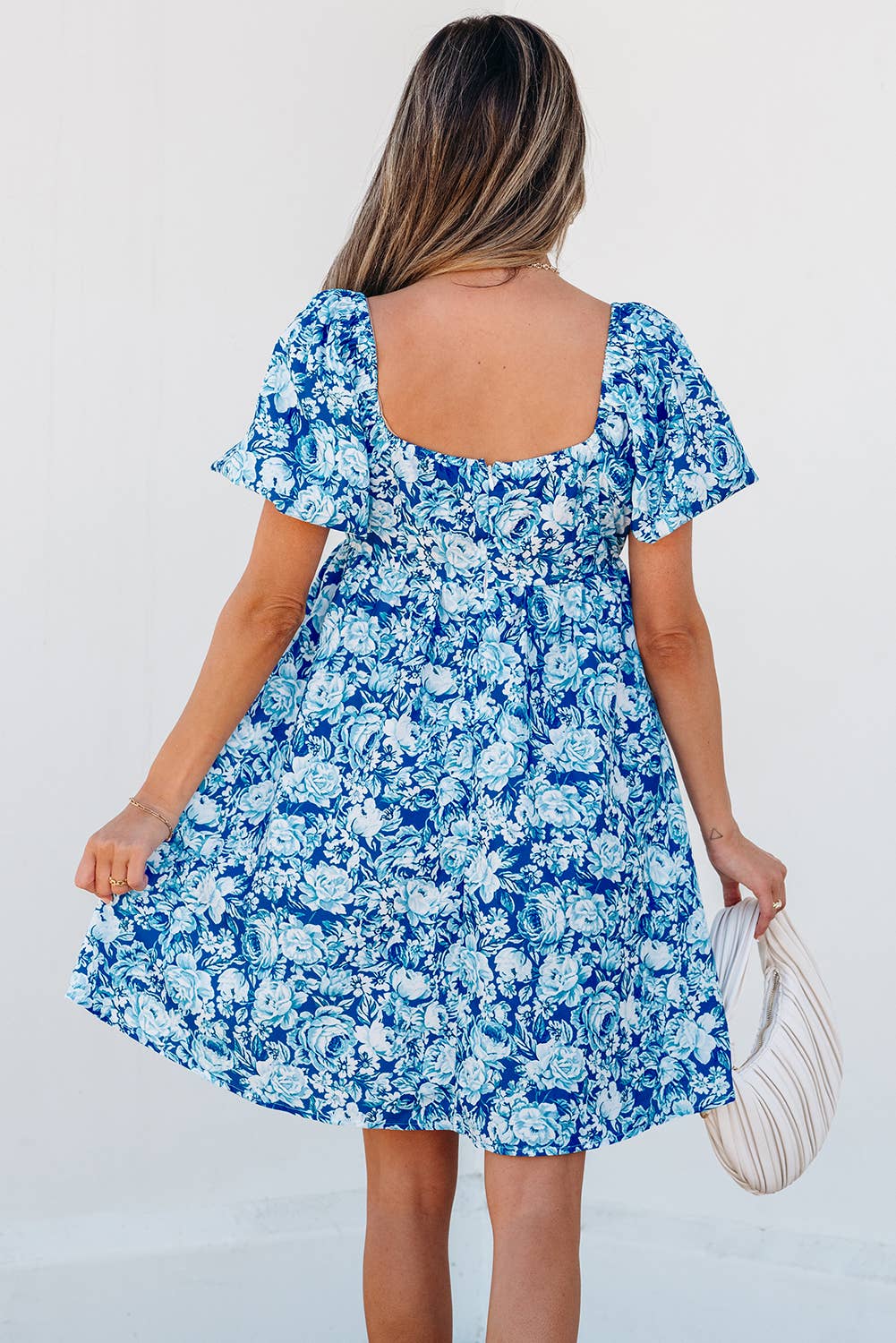 Floral Puff Babydoll Dress