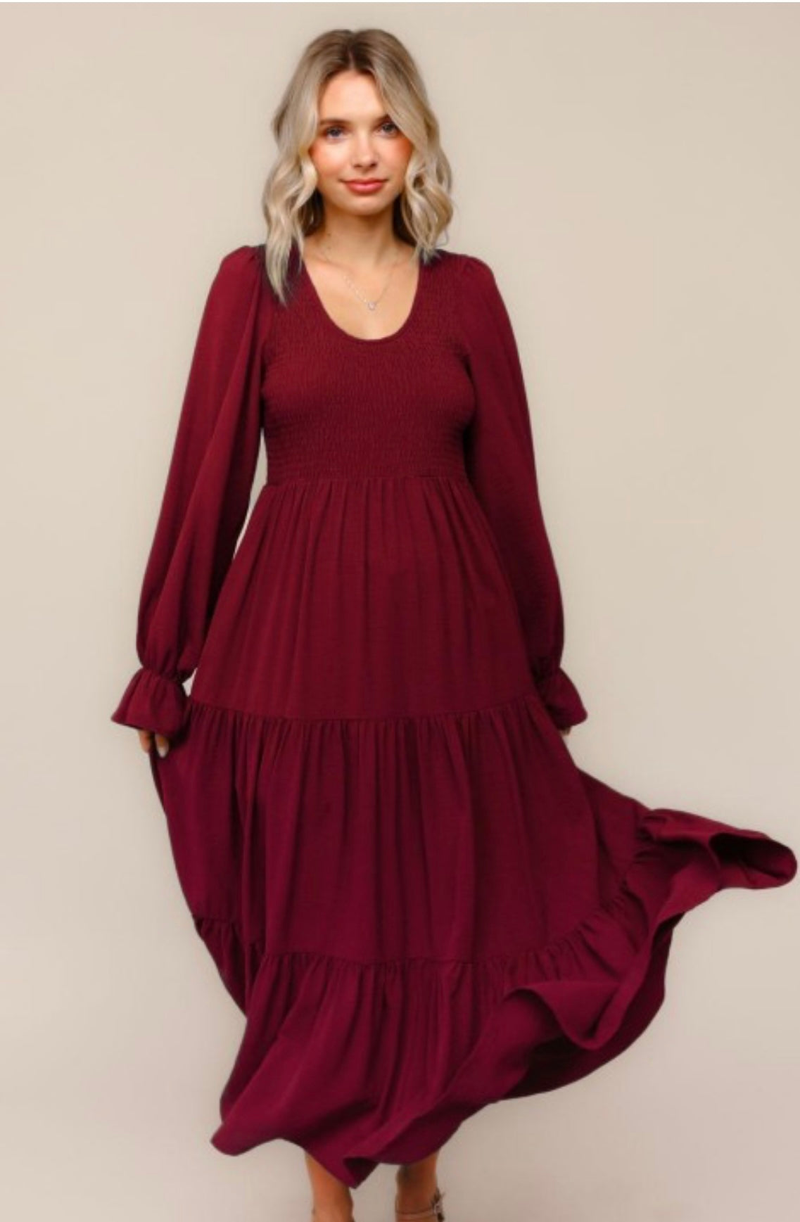 Winona Long Sleeve Maxi Dress