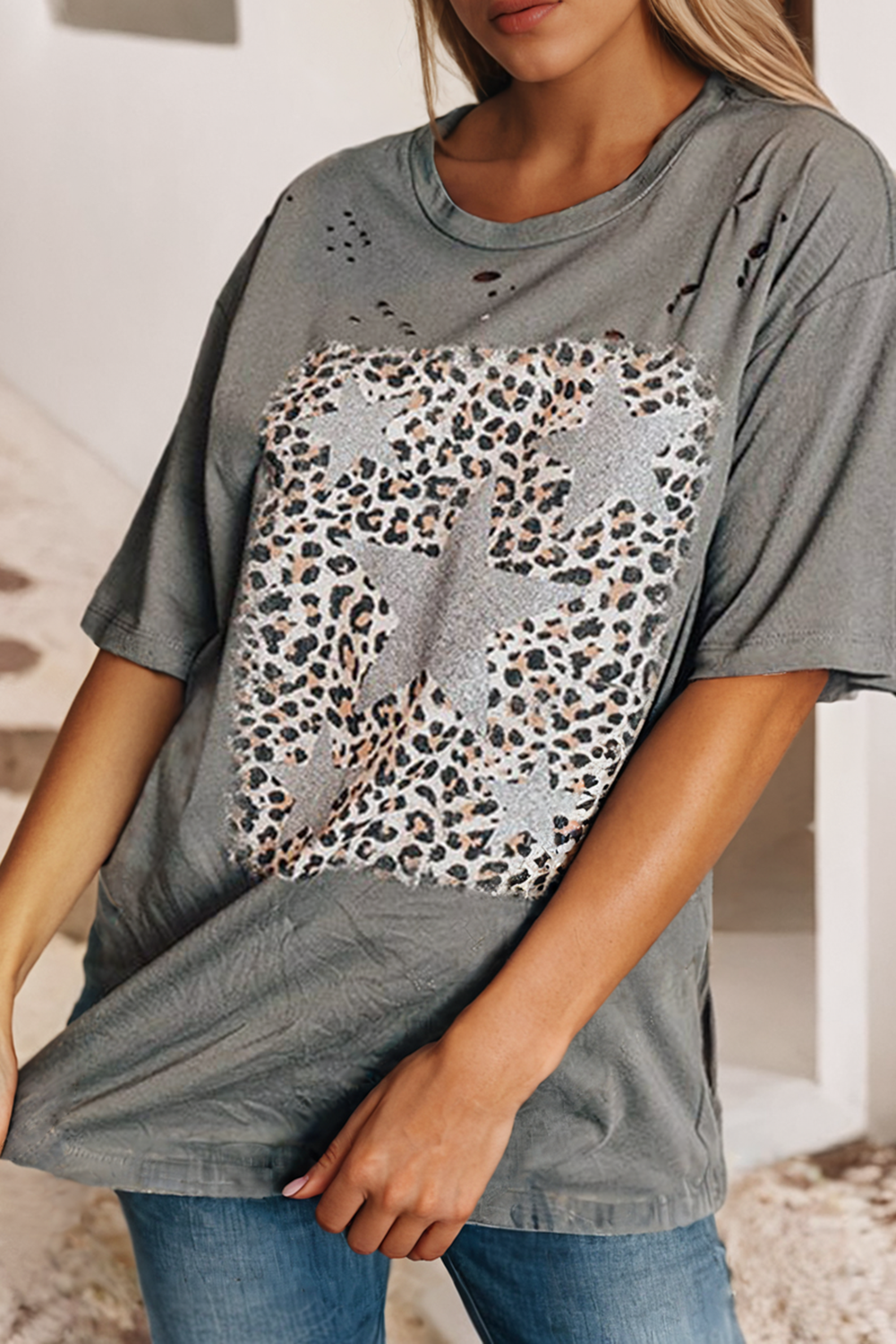 Stars Distressed Tee