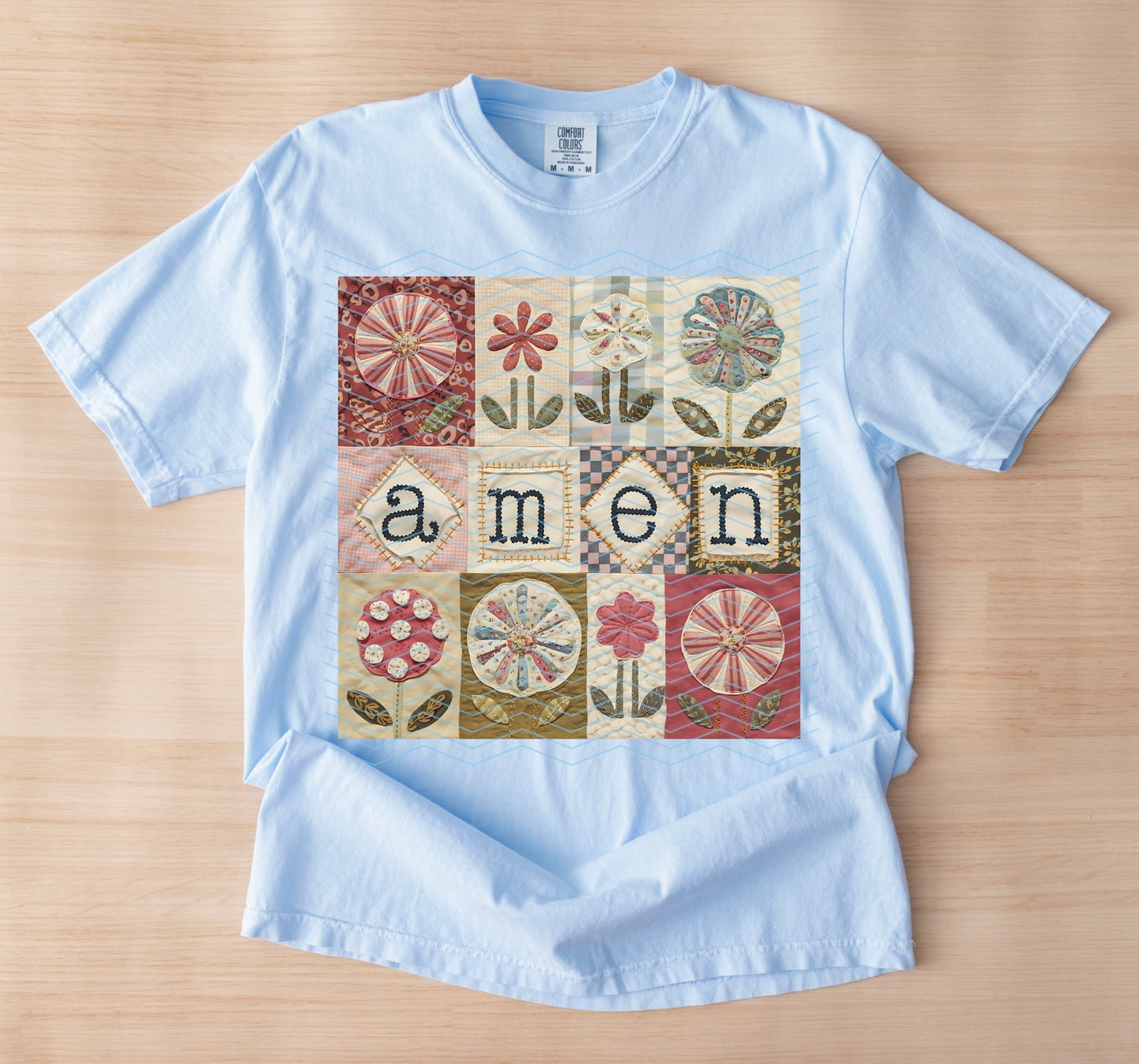 Quilted Amen Tee