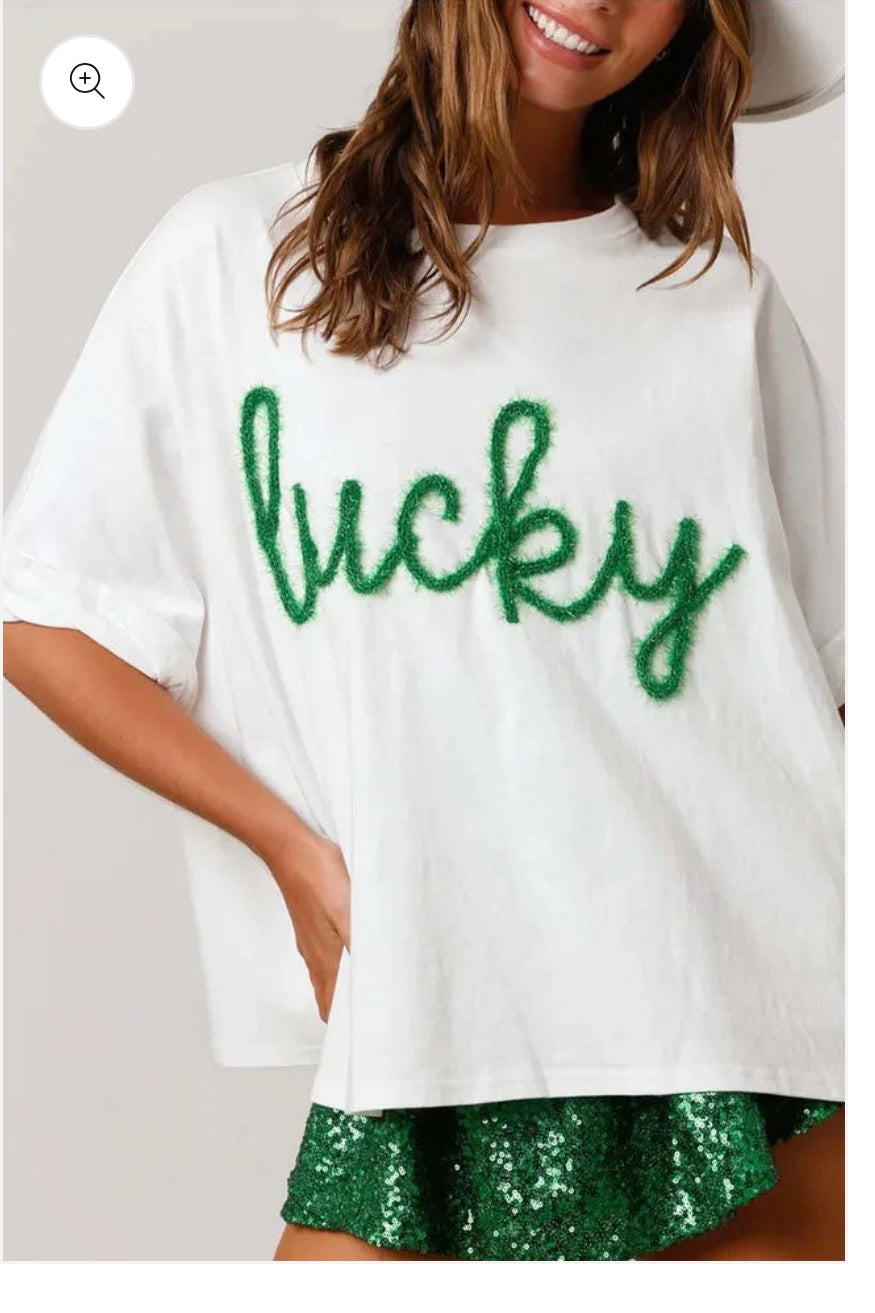 Lucky Embroidery Top