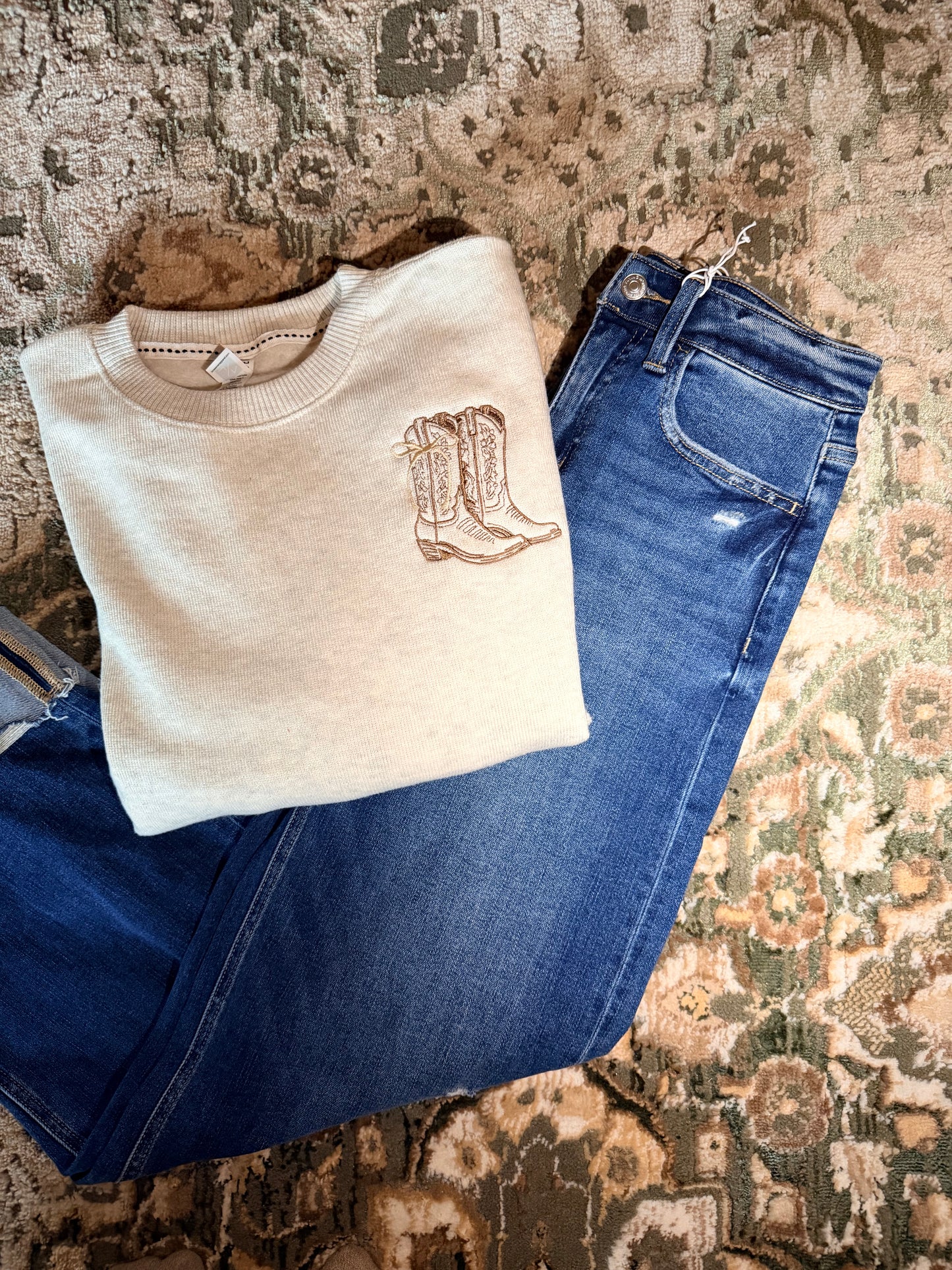 Kicking Up Dust Crewneck