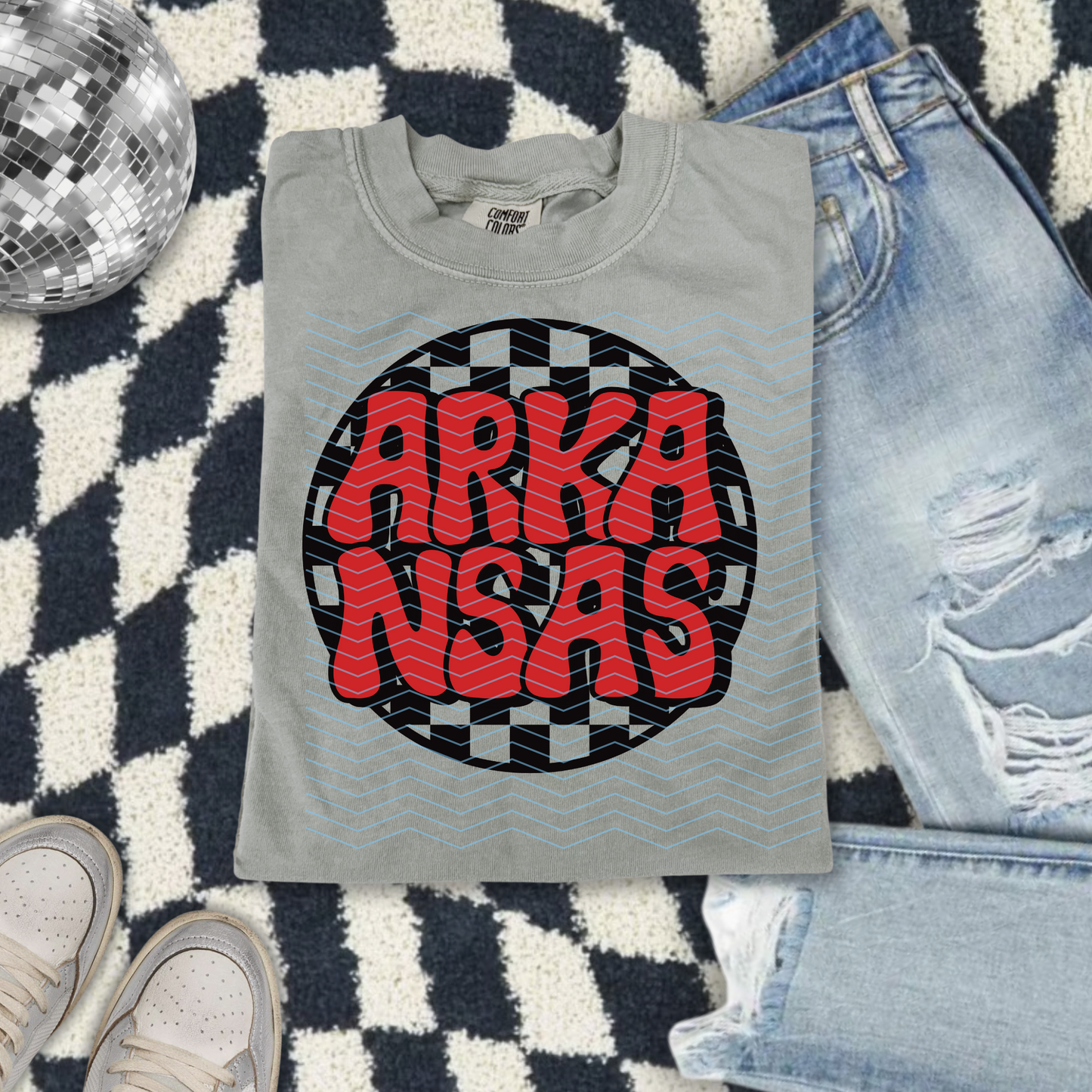 Arkansas Bubble Stamp Tee