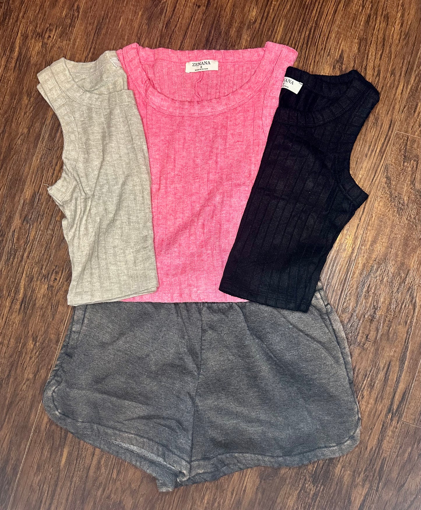 Ribbed Cropped Tank Top