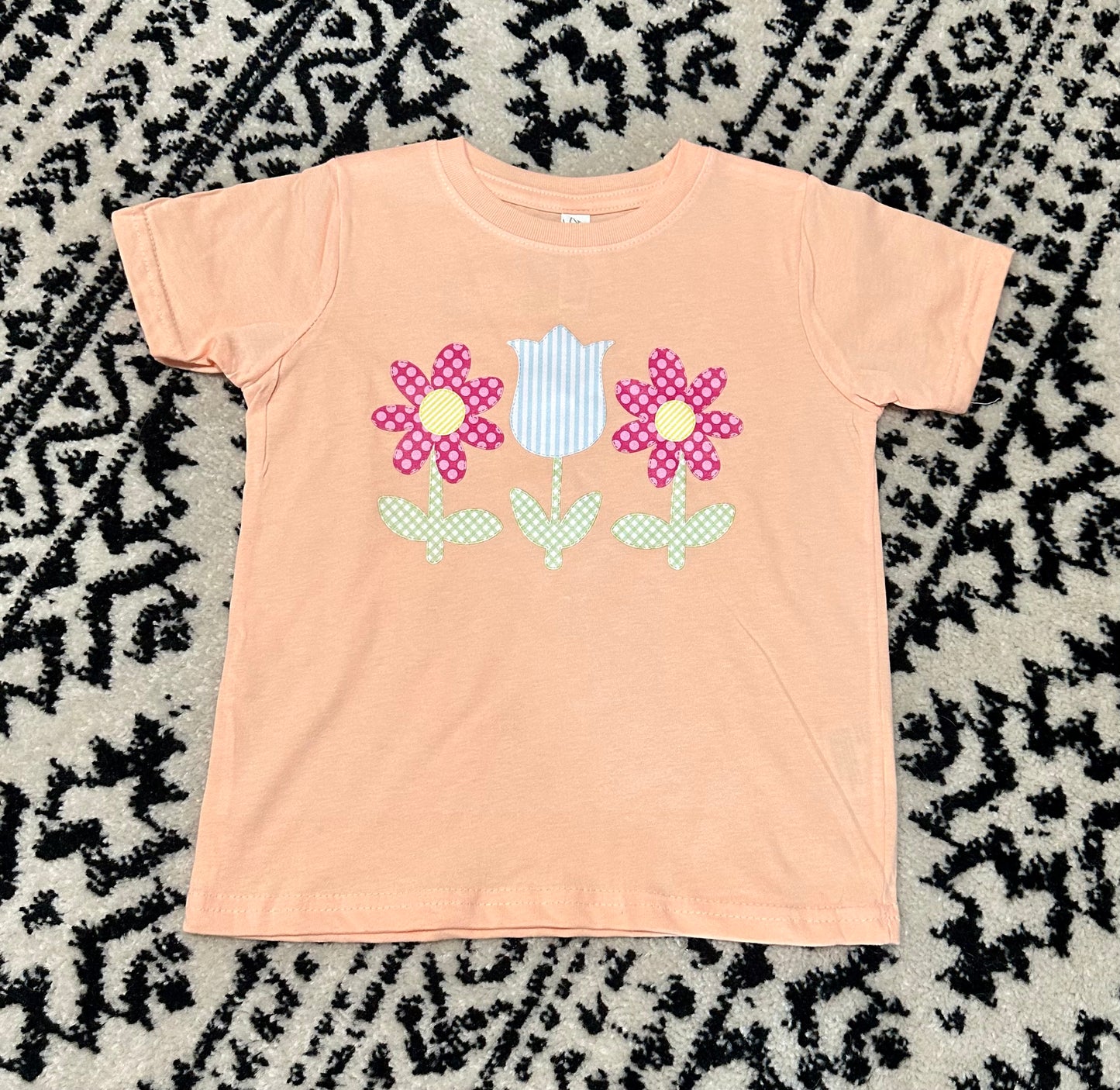 Appliqué Flower Tee