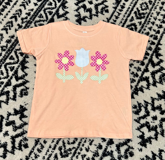 Appliqué Flower Tee
