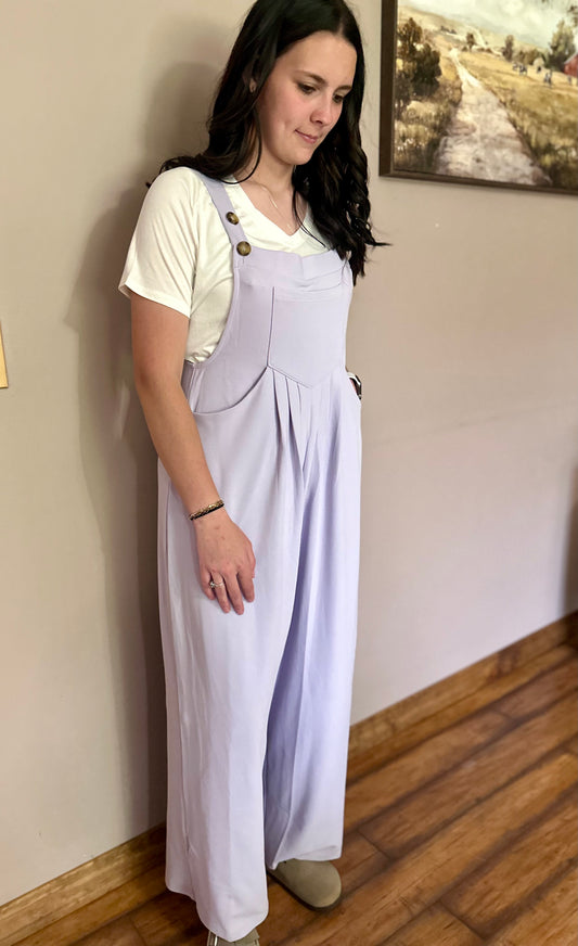 Waffle Pleated Pocket Jumpsuit