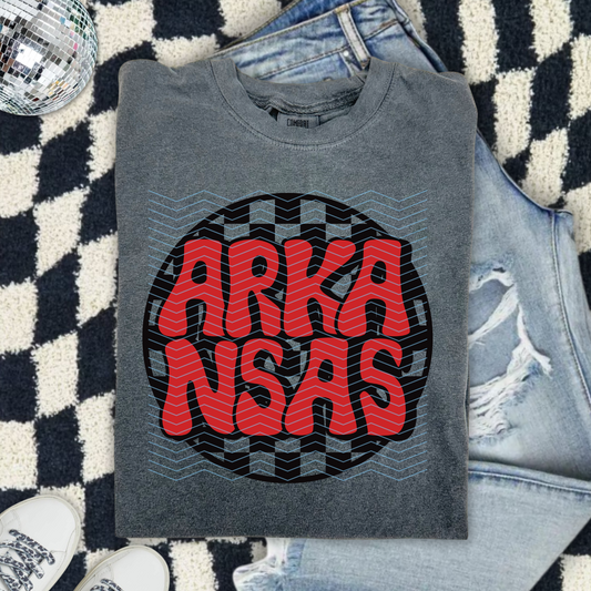 Arkansas Bubble Stamp Tee