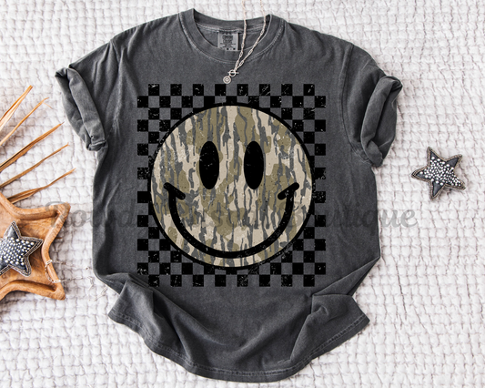 Camo Smiley Tee