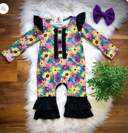 Sunflowers Infant Romper