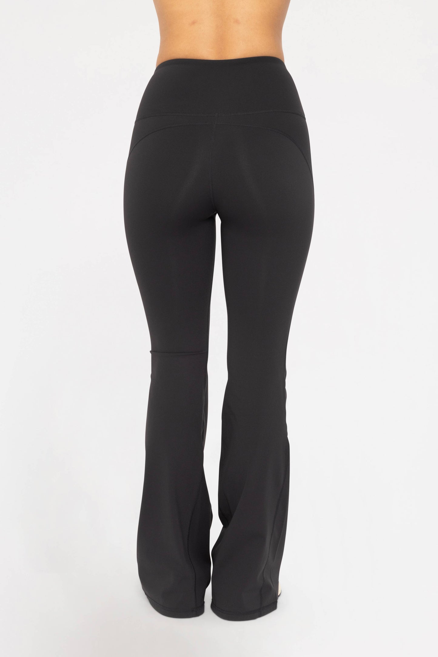 Lycra High-Waisted Flare Leggings