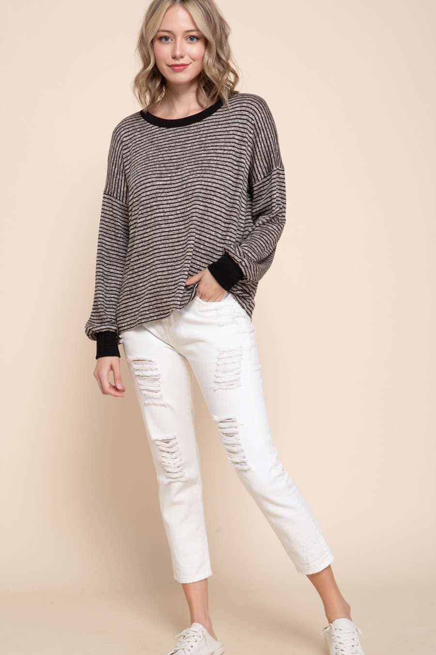 Marble Knit Top