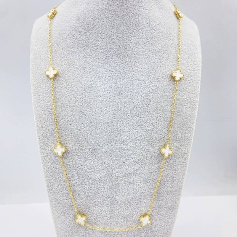 CLOVER NECKLACE-black