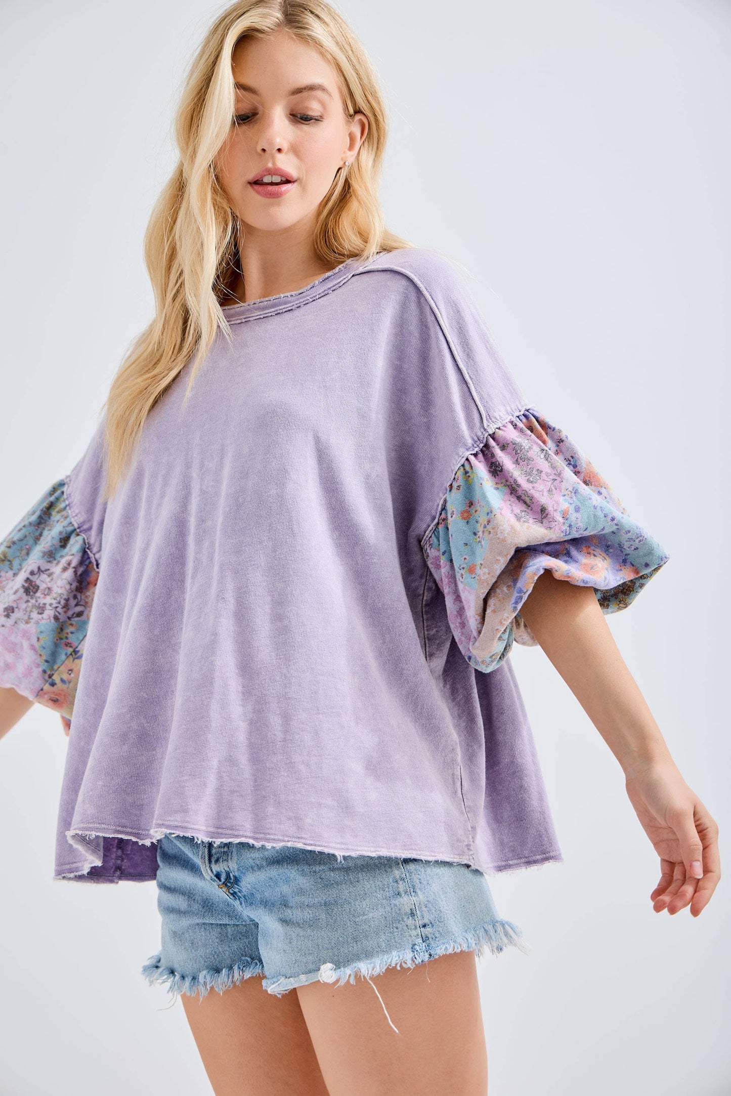 Moonbeam Floral Puff Sleeve Top