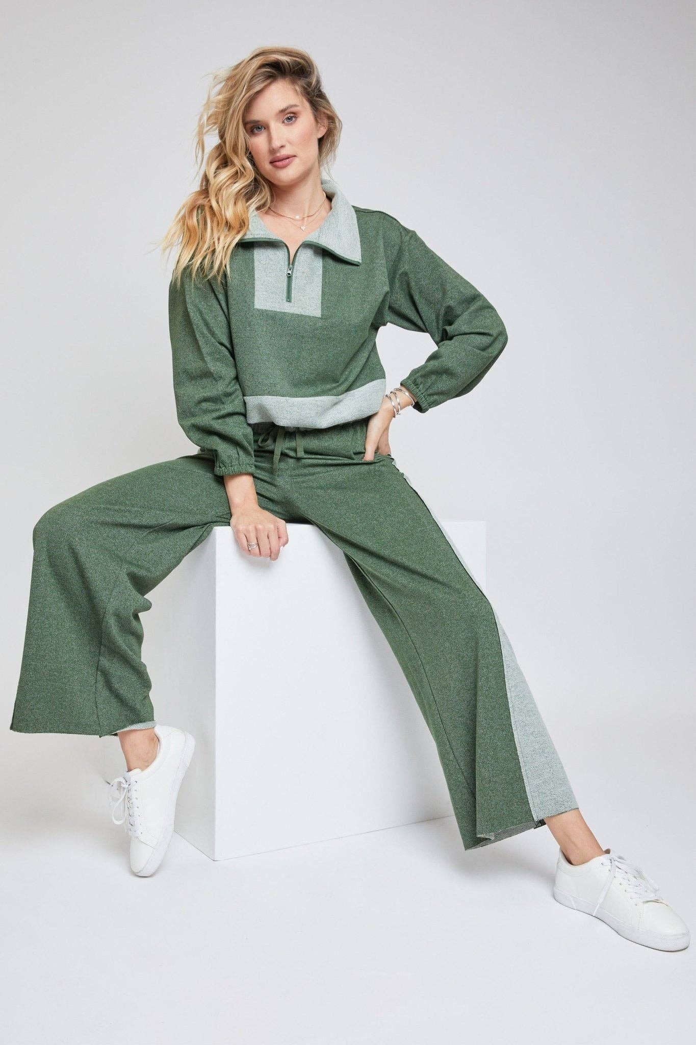 Elaine Lounge Pants- Pesto