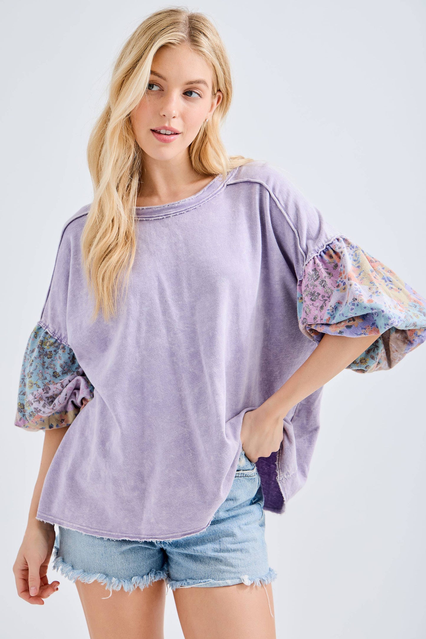 Moonbeam Floral Puff Sleeve Top