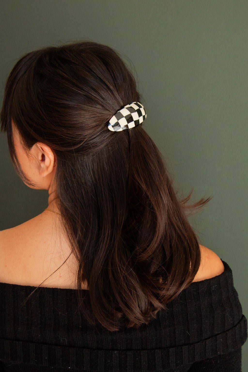 Chess Board Barrette