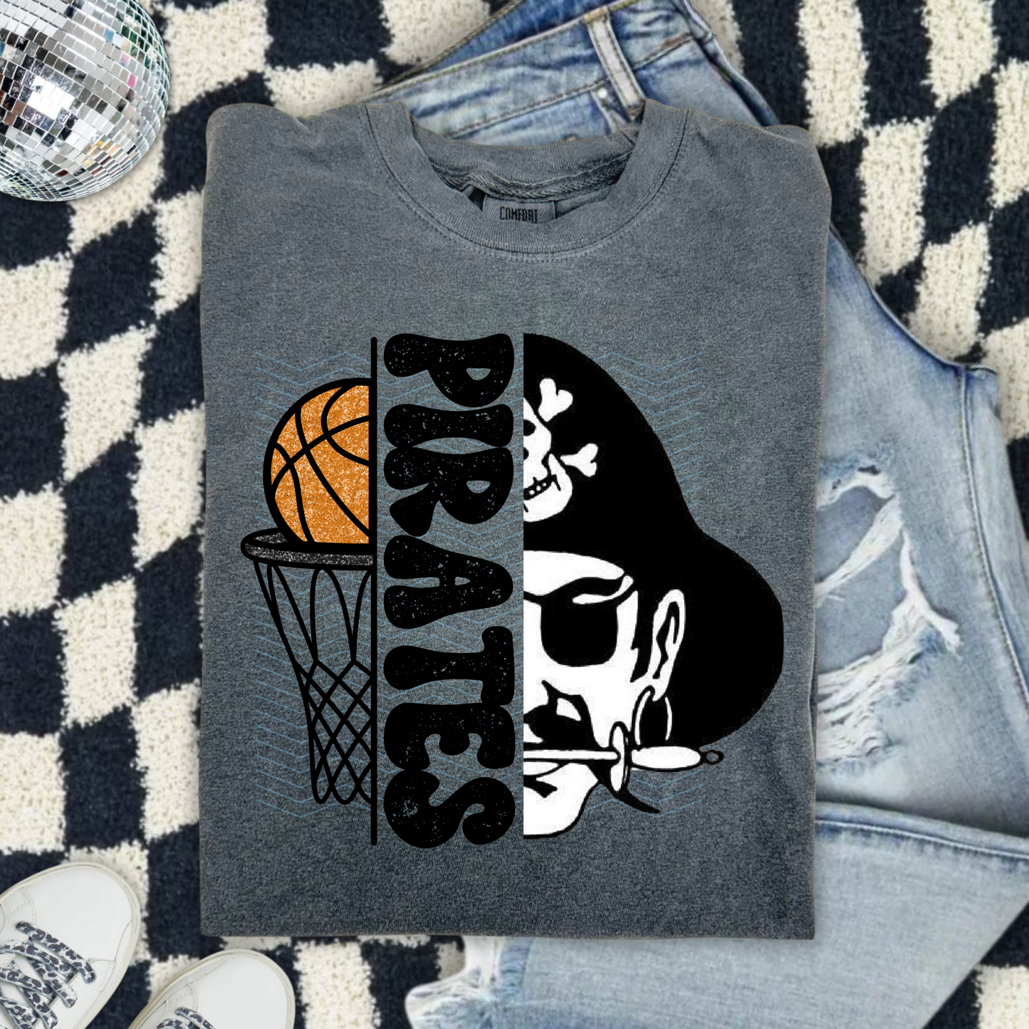 Pirates Basketball Kids Tee