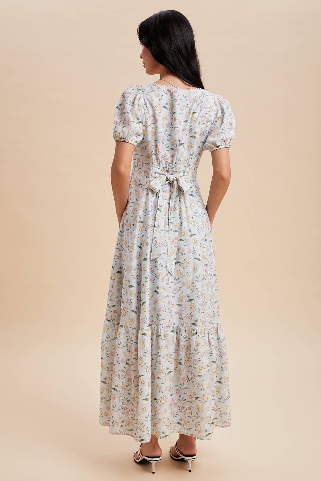 Floral Lace Trim Maxi