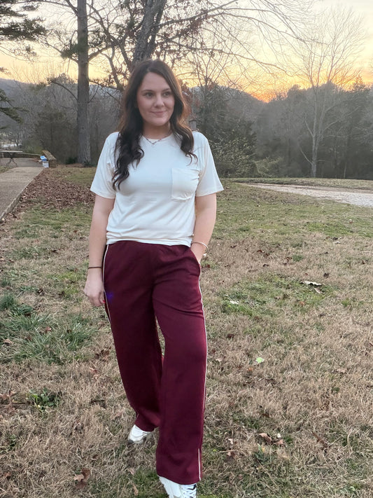 Burgundy Sweatpant