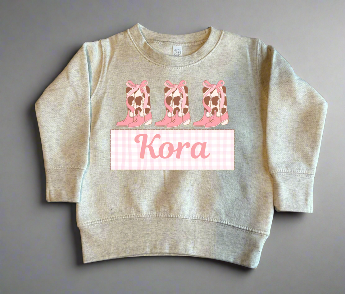 Cowgirl Crewneck- Personalized