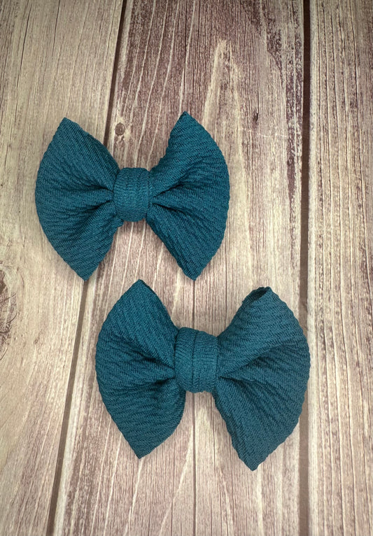 Malibu Blue Clip Bow Set