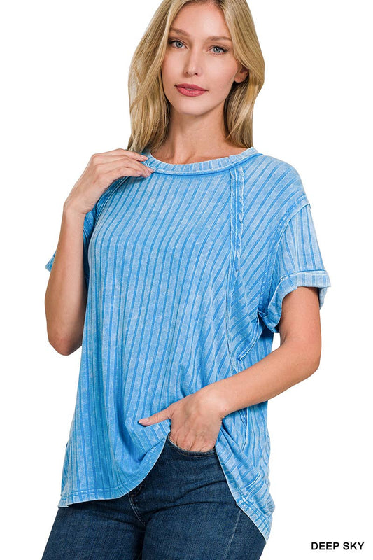 Sky Raglan Top