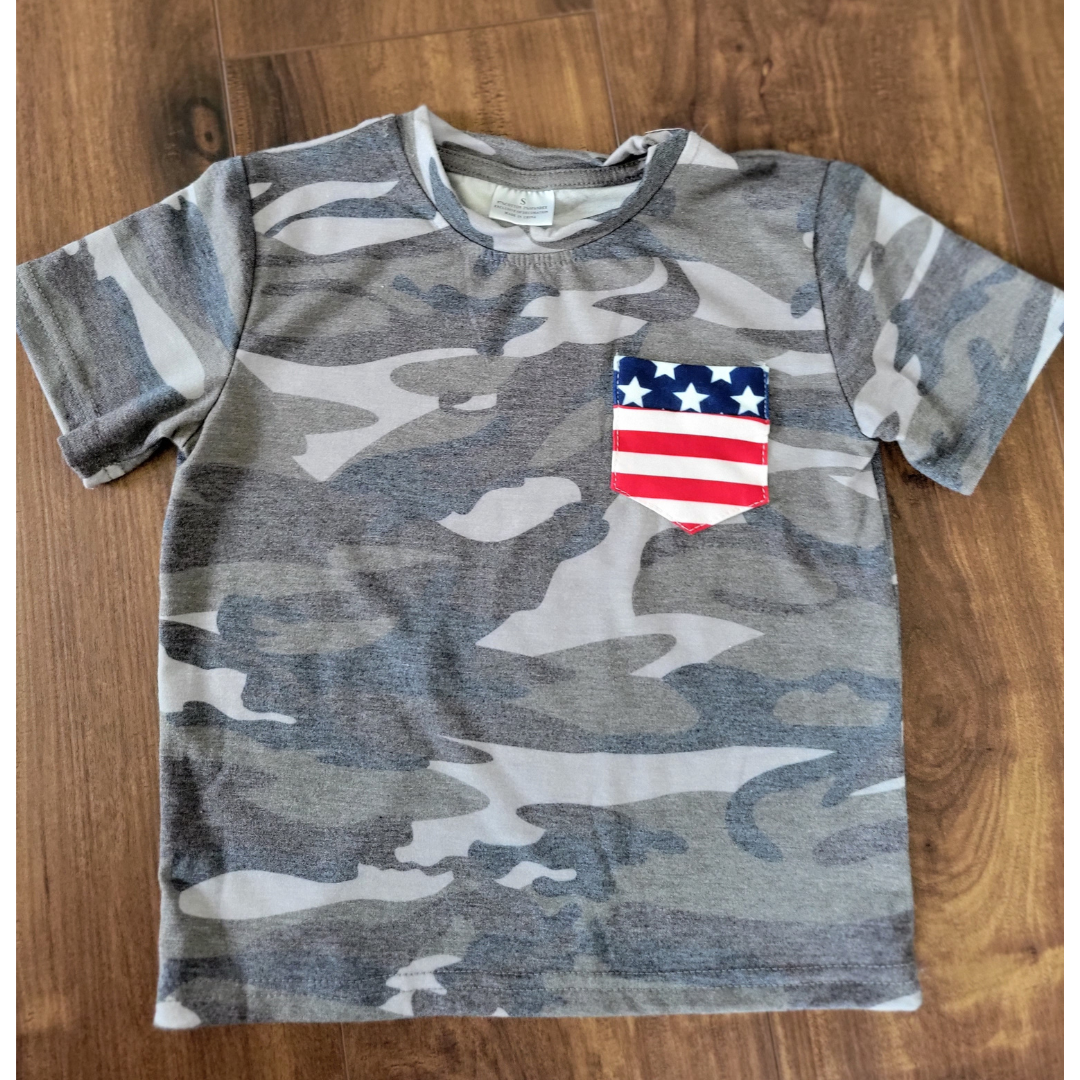 Camouflage 4th of July Tee