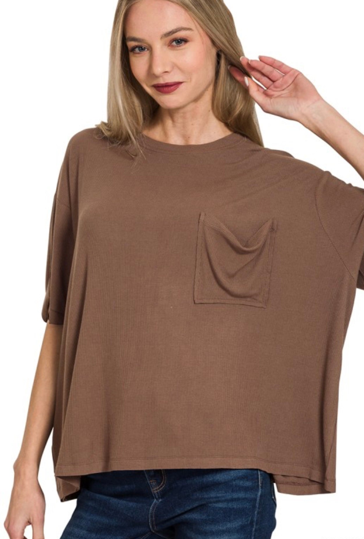 Oversize Pocket Top